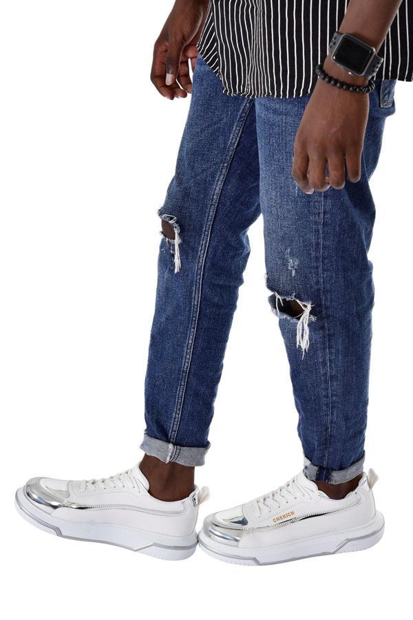 CH241 - CBT Signature Line Up Erkek Ayakkabı BEYAZ/GUMUS - Image 1