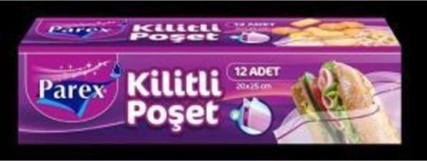 Parex Kilitli Poşet 12 Adet - Image 1