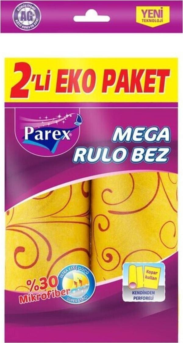 Parex Mega Rulo Temizlik Bezi 2'li Eko Paket - Image 1