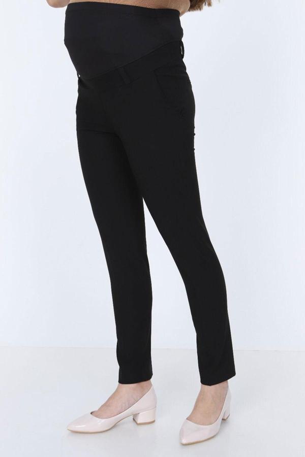 IŞŞIL 3506-Bilek Boy Hamile Dar Paça Ofis Kumaş Pantolon - Image 1