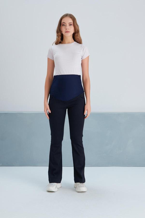 IŞŞIL 4498-Esnek İspanyol Paça Hamile Kot Pantolon - Image 1
