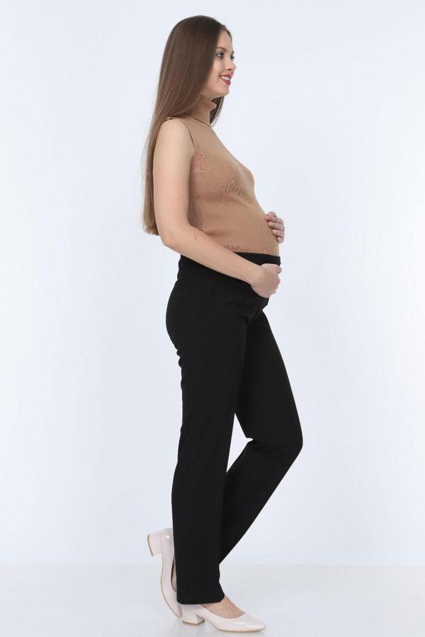 IŞŞIL 4349-Hamile Giyim Boru Paça Klasik Kumaş Pantolon - Image 1