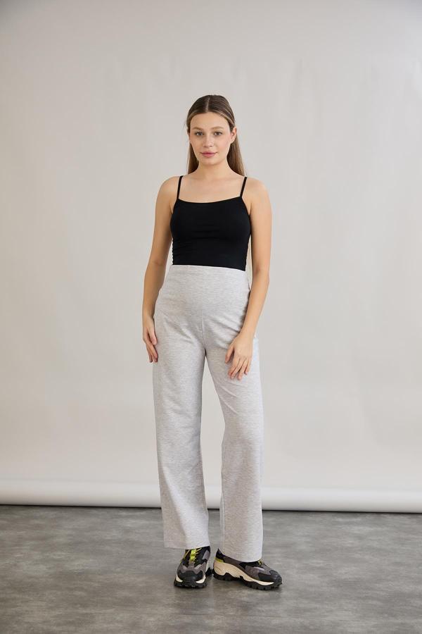 IŞŞIL 4555-İki İplik Lycra Penye Hamile Boru Paça Pantolon - Image 1