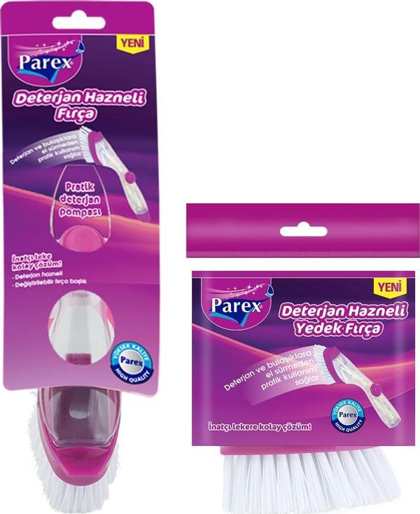 Parex Deterjan Hazneli Fırça + Yedek - Image 1