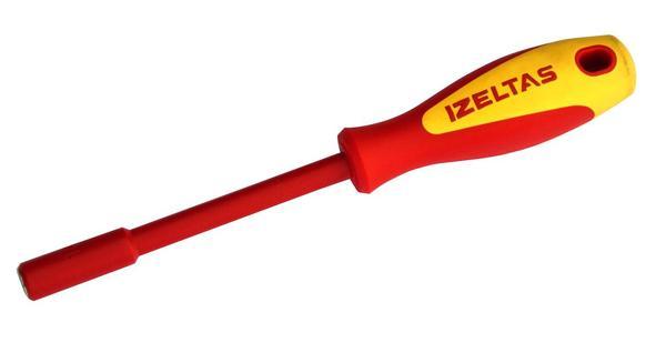 İzeltaş 1000V Süngüsü İzoleli Manyetik Bits Tutucu Tornavida 230mm - Image 1