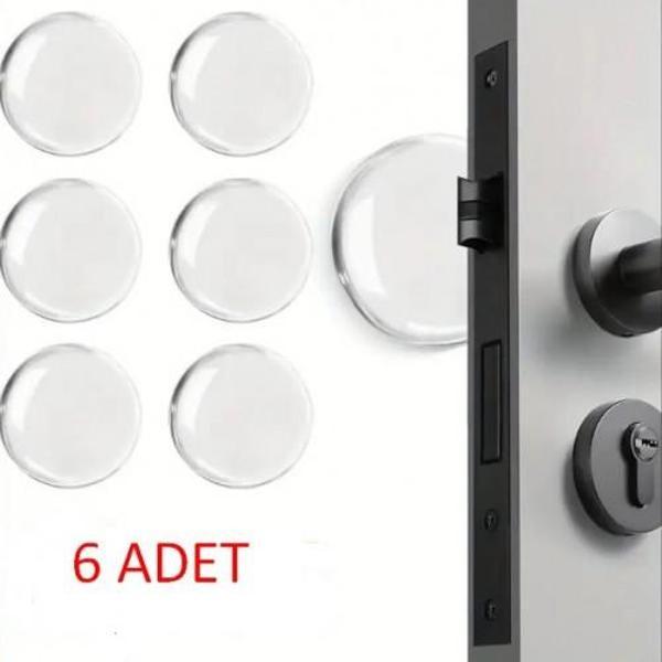 Şeffaf  Silikon Mobilya ve Kapı Durdurucu Darbe Pedi 6 lı (4490) - Image 1