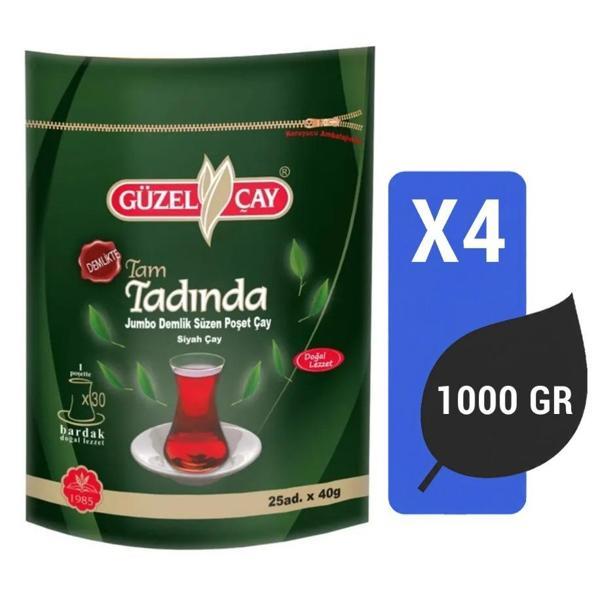 Güzel Çay Tam Tadında 40 Gr 25 Adet 1000 Gr X 4 Adet - Image 1