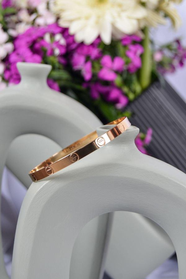 19 Gr (Gram) 22 Ayar Çivi Desenli Kibrit Çöpü Bilezik - Image 1