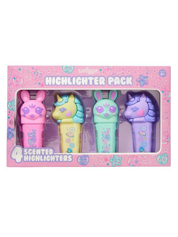 Smiggle - All Stars Kokulu Fosforlu Highlighter 4lü Kalem Seti - Image 1