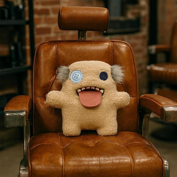 Kıllı Süper Yumuşak ZURU Fuggler Hairy Fuggs Peluş Oyuncak Oogah Boogah Balding Grey 22cm - Image 1