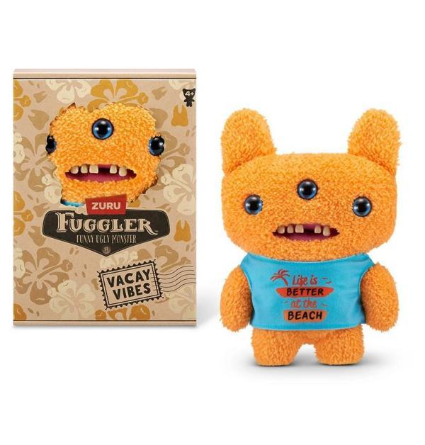 Vacay Vibes Tatil Havası ZURU Fuggler Komik Peluş Oyuncak - Reek - O - Orange 22 cm - Image 1