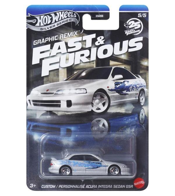 Hot Wheels - Fast & Furious Custom Acura Integra Sedan GSR (1/64) Graphic Remix 5/5 2025 Case - Image 1