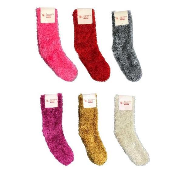 6 Adet Dikişsiz Tüylü Sıcak Tutan Ev Çorabı - Image 1