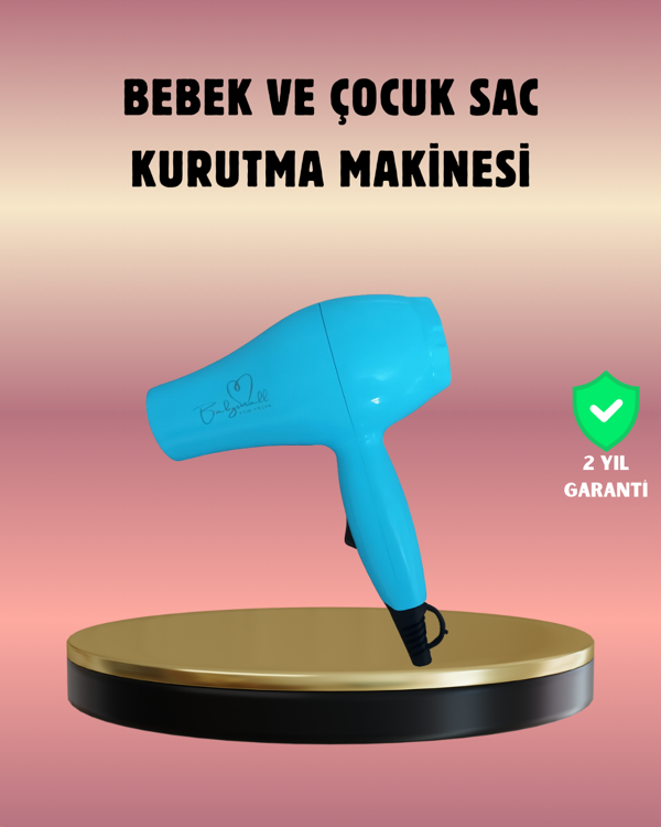 Çocuklara Uygun Saç Kurutma Makinesi – Güvenli, Yumuşak ve Nazik Kurutma Deneyimi - Image 1