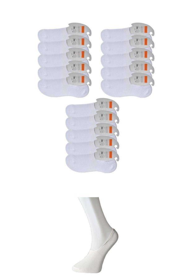 Beyaz Erkek Babet Çorap 15 çift - Image 1