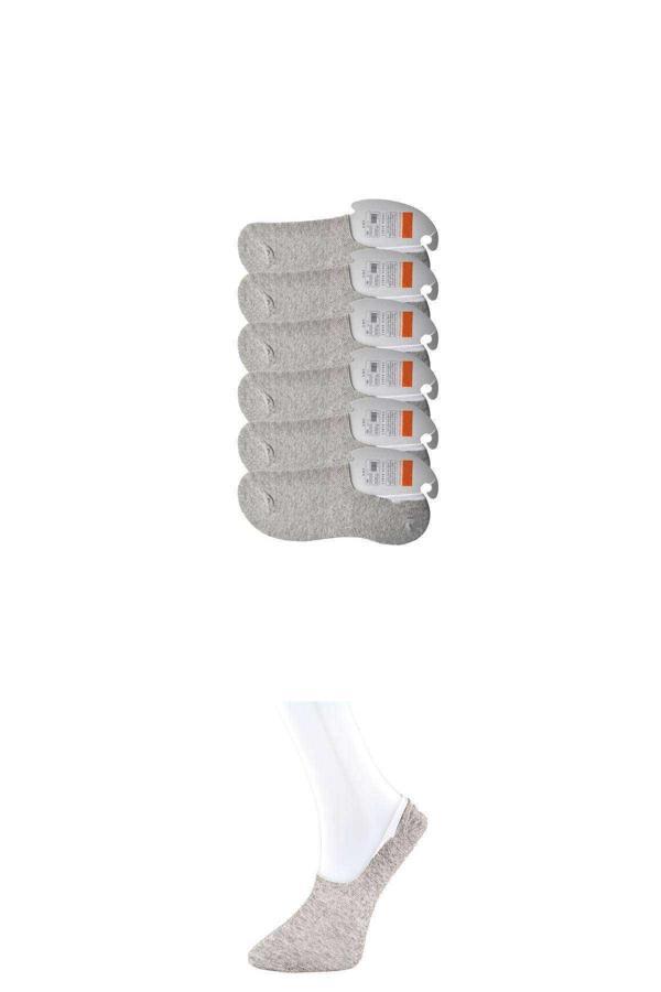 Gri Erkek Babet Çorap 6 çift - Image 1