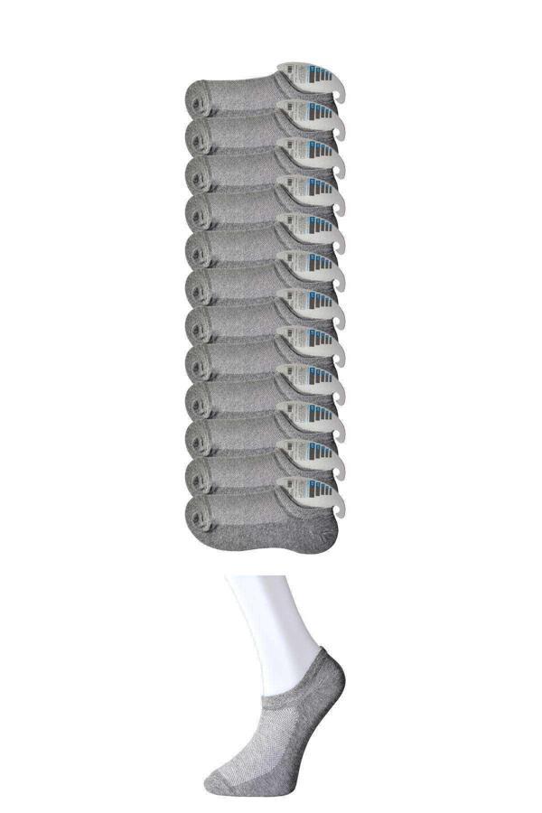 Gri Erkek Görünmez Çorap 12 çift - Image 1
