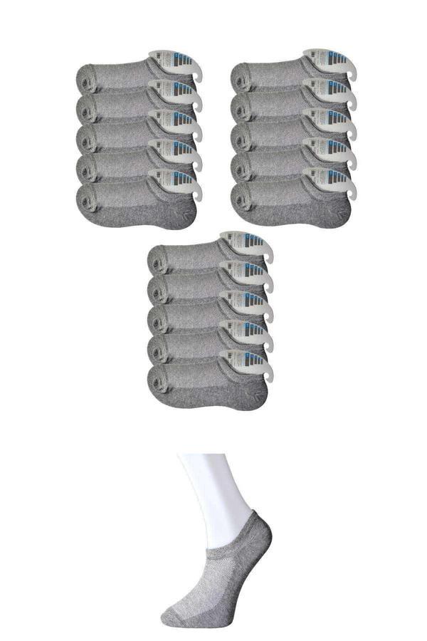 Gri Erkek Görünmez Çorap 15 çift - Image 1