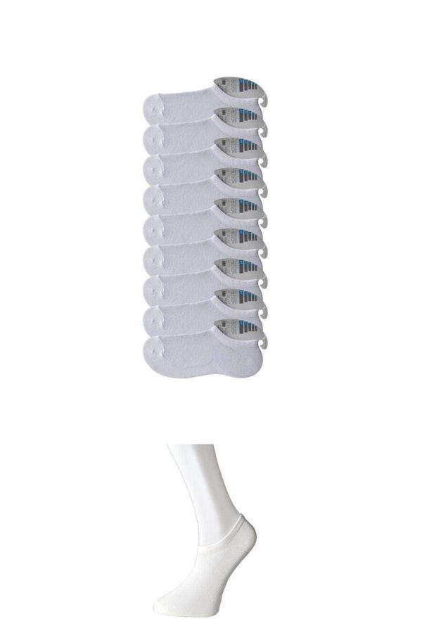 Beyaz Erkek Görünmez Çorap 9 çift - Image 1
