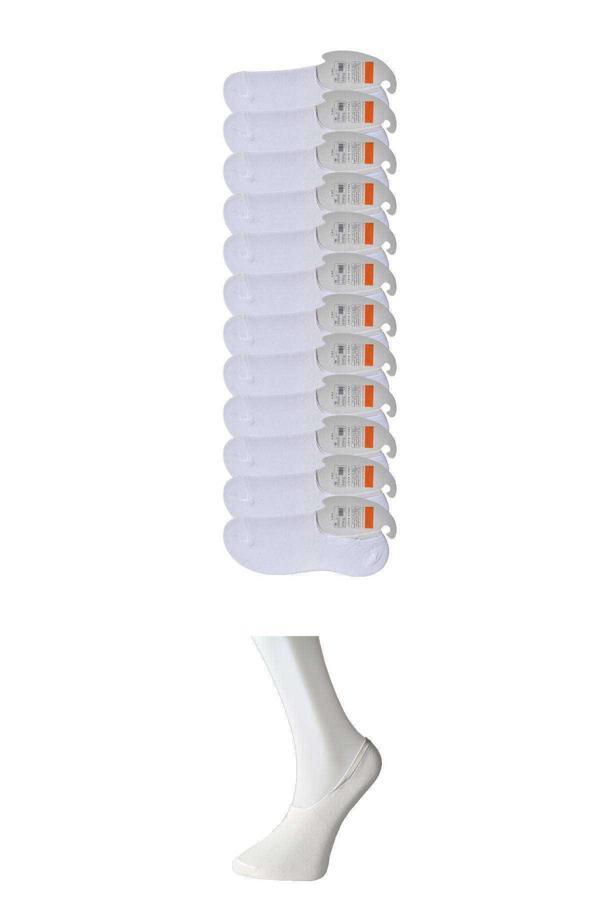 Beyaz Erkek Babet Çorap 12 çift - Image 1