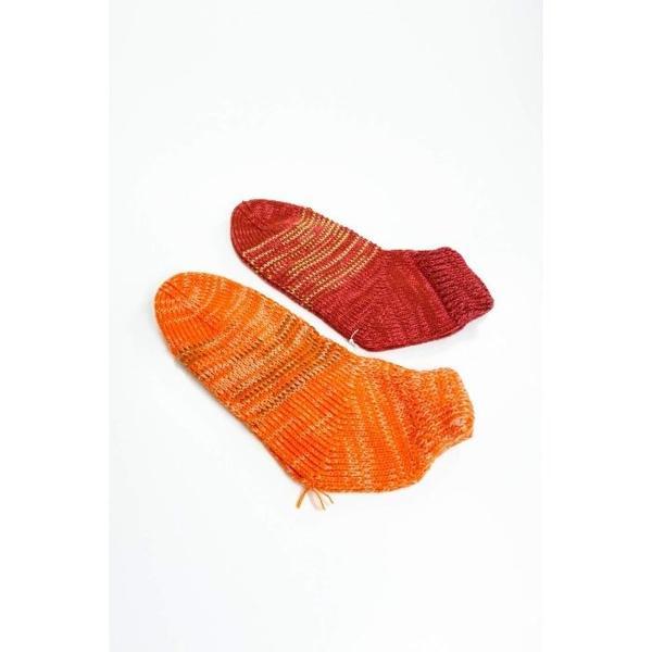 2 Çift El Örgüsü Kışlık Şık Kadın Yün Patik Set 15 - Image 1