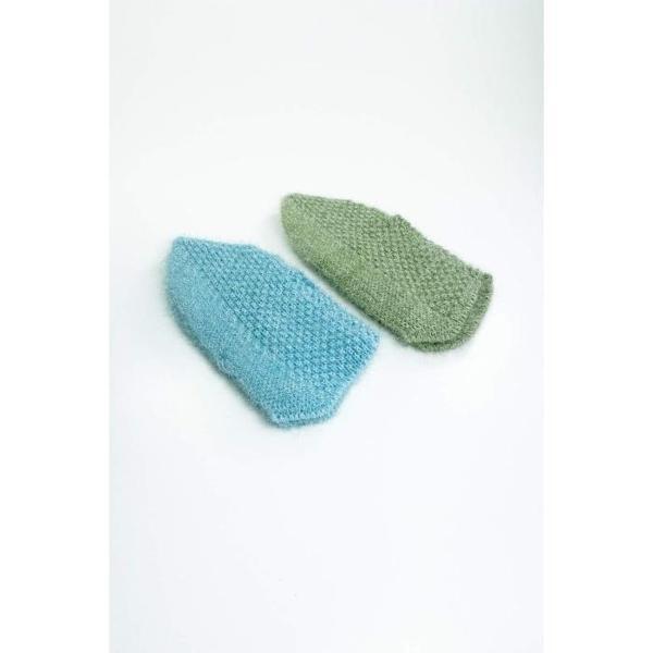 2 Çift El Örgüsü Kışlık Şık Kadın Yün Patik Set 5 - Image 1