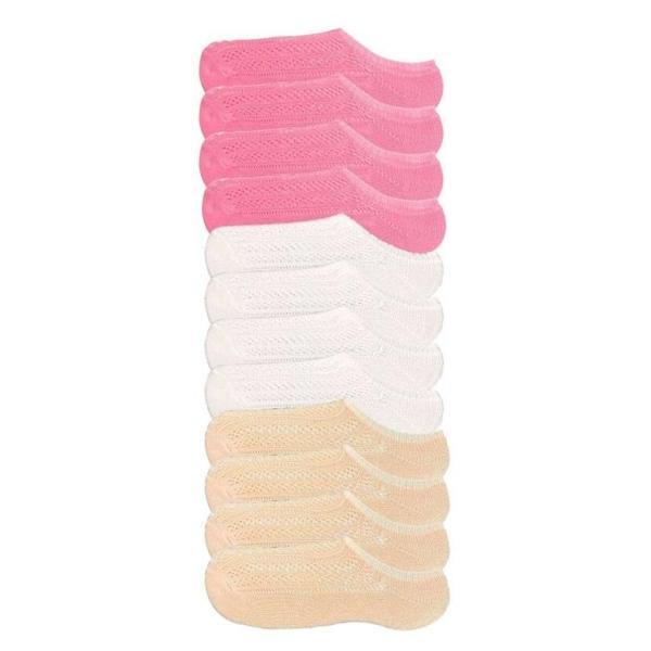 12 Adet Kadın Sneaker Dantelli File Pamuklu Yumuşak Çorap - Image 1