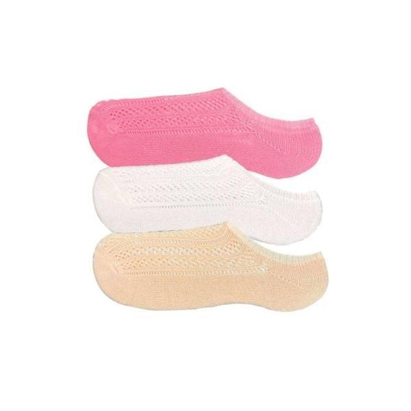 3 Adet Kadın Sneaker Dantelli File Pamuklu Yumuşak Çorap - Image 1