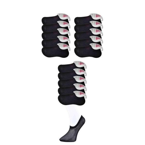 Siyah Kadın Görünmez Çorap 15 çift - Image 1