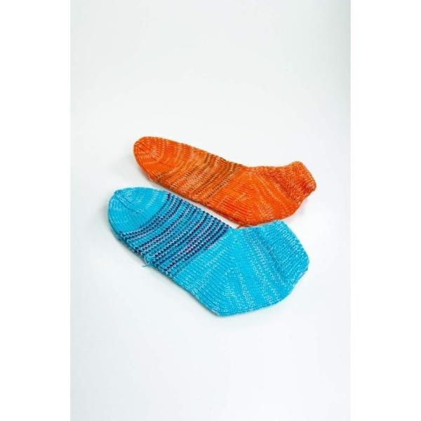 2 Çift El Örgüsü Kışlık Şık Kadın Yün Patik Set 13 - Image 1