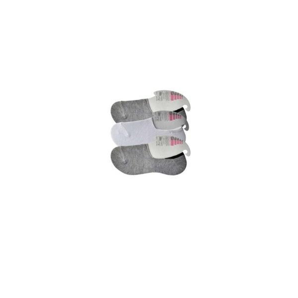 Gri ve Beyaz Kadın Babet Çorap 3 çift - Image 1