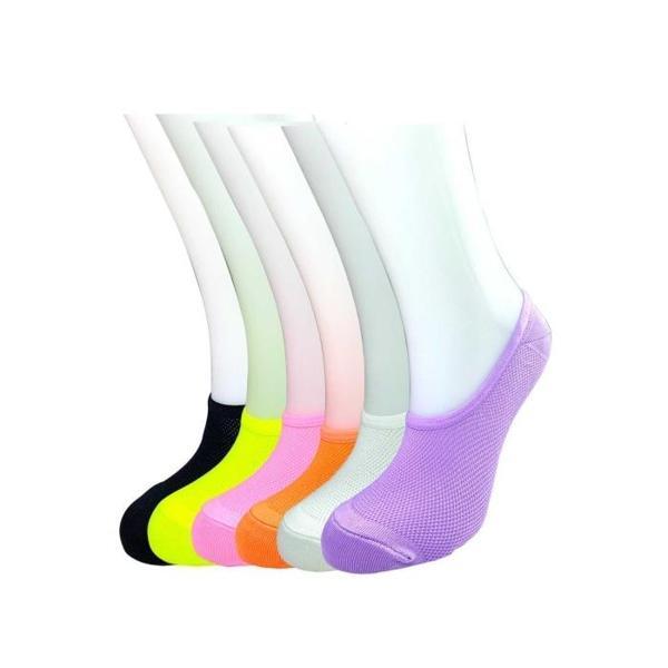 6 Adet Canlı Renk Kadın Spor Babet Çorap - Image 1