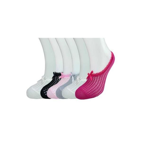 6 Adet Fiyonklu File Kadın Babet Çorap - Image 1