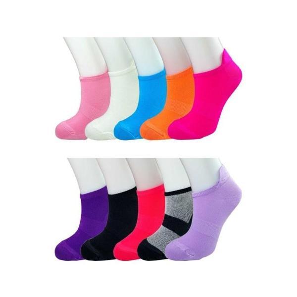 12 Adet Neon Parlak Renk Yumuşak Kadın Bilek Çorap - Image 1