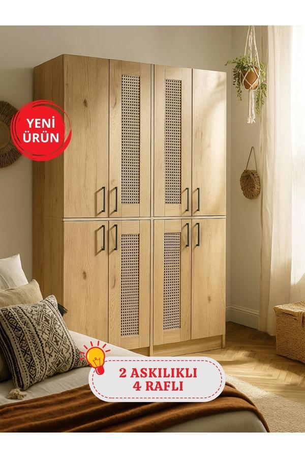 Monza 4 Kapaklı Gardırop - 182 cm Y, 122 cm G - Genç Odası ve Yatak Odası Gardırop - Image 1