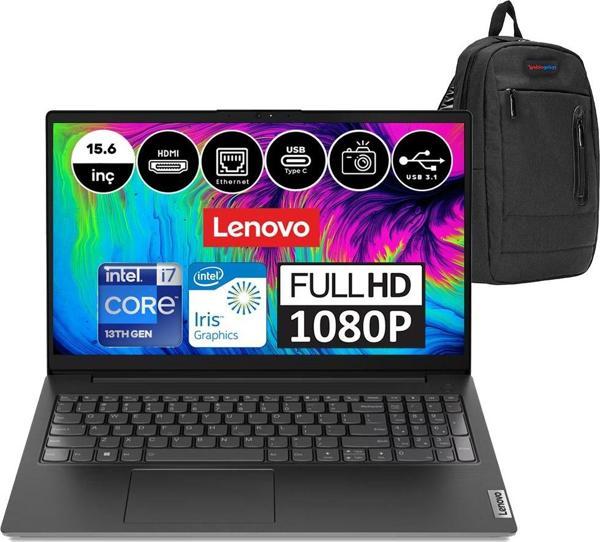 Lenovo V15 Gen4 Intel Core I7 1355U 40 GB 512 GB SSD Intel Iris Xᵉ Freedos 15.6" Fhd Taşınabilir Bilgisayar 83A1003NTXW07 + Weblegelsin Çanta - Image 1