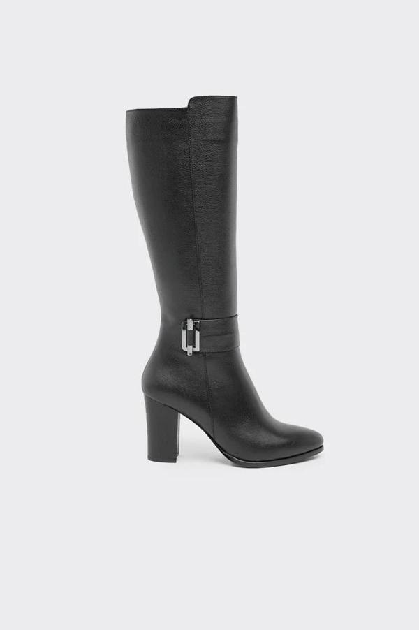 VENÜS 2405250K TOPUKLU TOKALI KLASİK DERİ KADIN ÇİZME - Image 1