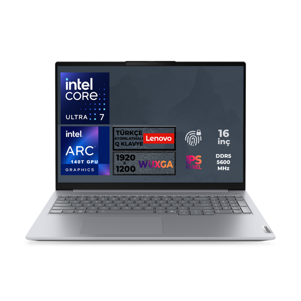 LENOVO ThinkBook 16 G8 Ultra 7 255H 24GB 512GB SSD 16" WUXGA Freedos Notebook 21SK007UTX 001 - Image 1