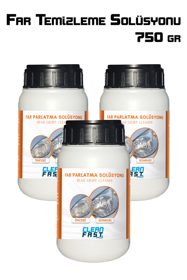 Yeni Nesil Premium Buharlı Far Temizleme Sıvısı Ve Parlatma Solüsyonu Kloroform Uyumlu 750 gr - Image 1