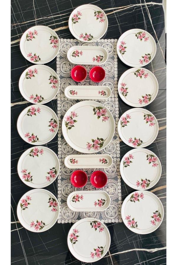 KAR ÇİÇEK 12 Kişilik 21 Parça Kahvaltı Takımı - Image 1