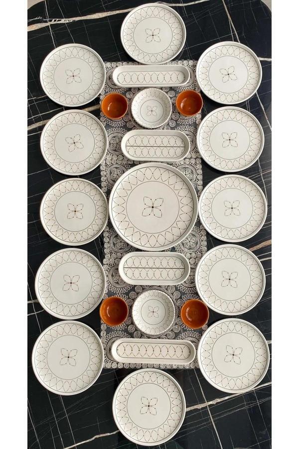 Gold Elips 12 Kişilik 23 Parça Kahvaltı Takımı - Image 1