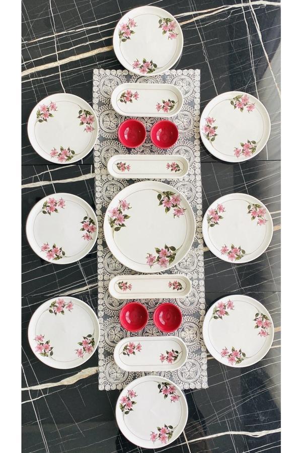 Kar Çiçeği 8 Kişilik 17 Parça Kahvaltı Takımı - Image 1