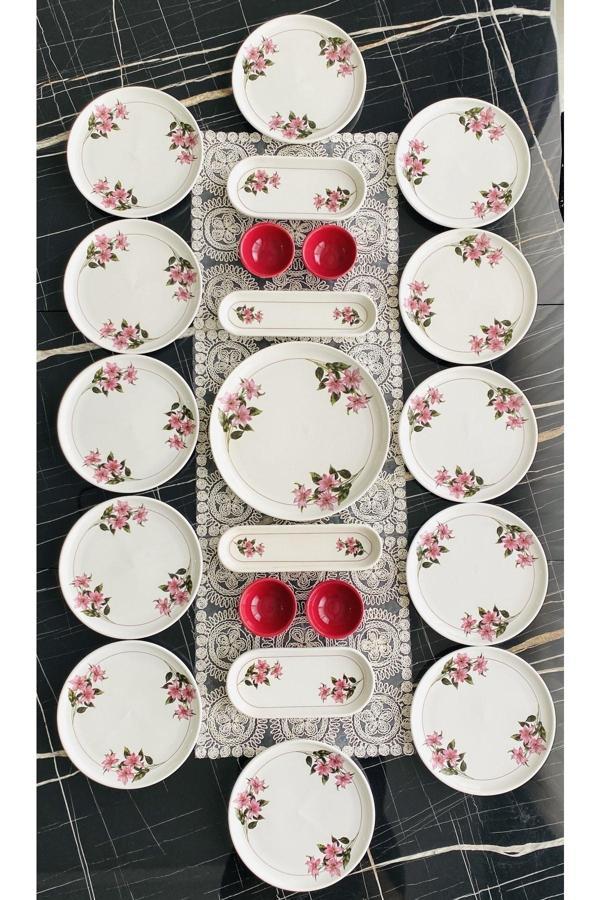 Kar Çiçeği 12 Kişilik 21 Parça Kahvaltı Takımı - Image 1