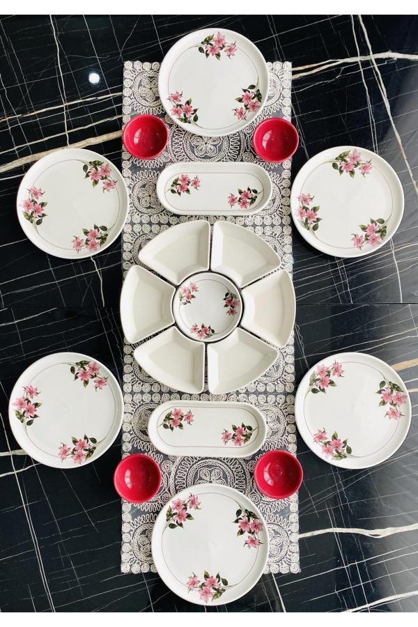 Kar Çiçeği 6 Kişilik 19 Parça Kahvaltı Takımı - Image 1