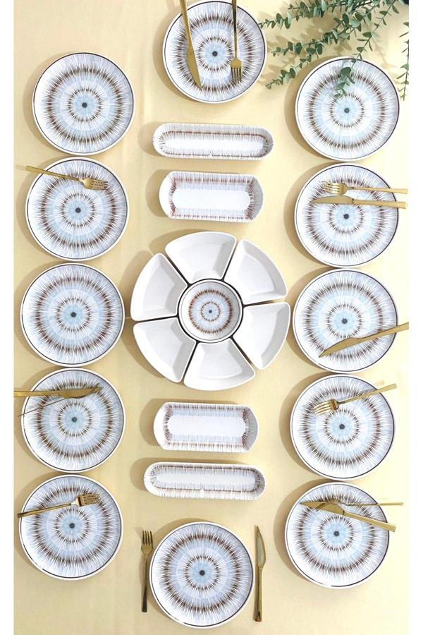 Blue Eyes 12 Kişilik 23 Parça Kahvaltı Takımı - Image 1