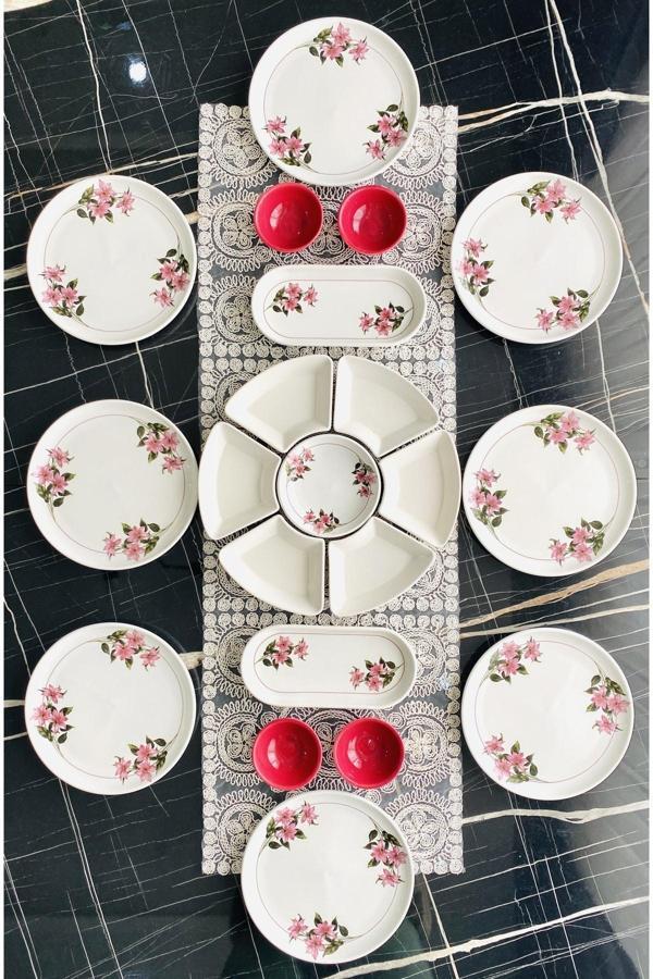 Kar Çiçeği 8 Kişilik 21 Parça Kahvaltı Takımı - Image 1