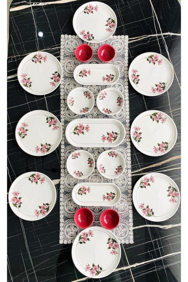 Kar Çiçeği 8 Kişilik 19 Parça Kahvaltı Takımı - Image 1