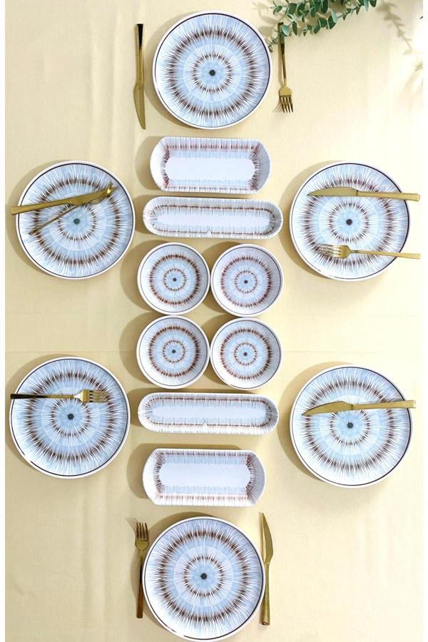 Blue Eyes 6 Kişilik 14 Parça Kahvaltı Takımı - Image 1