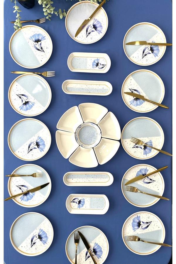 Gelincik model 12 kişilik 23 parça kahvaltı takımı - Image 1