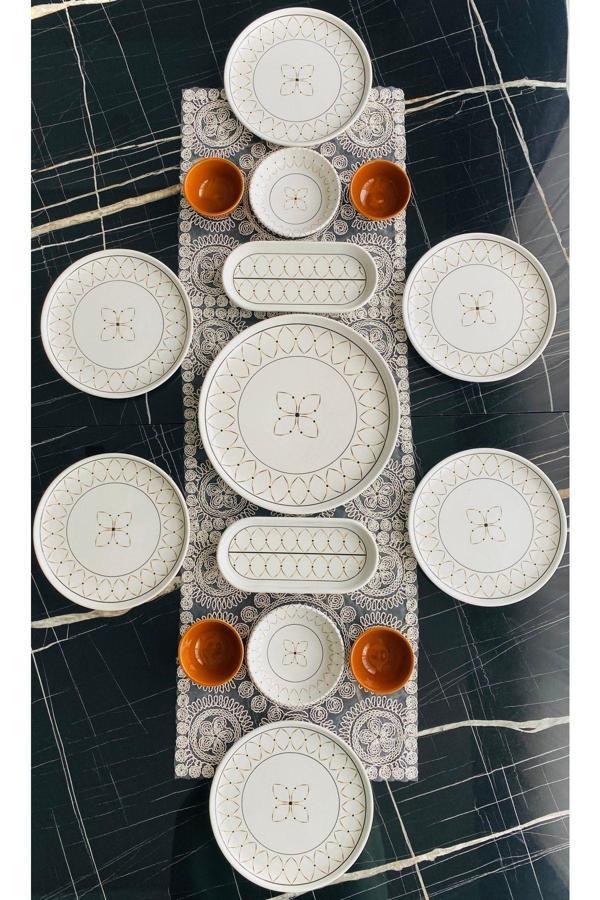 Gold Elips 6 Kişilik 15 Parça Kahvaltı Takımı - Image 1